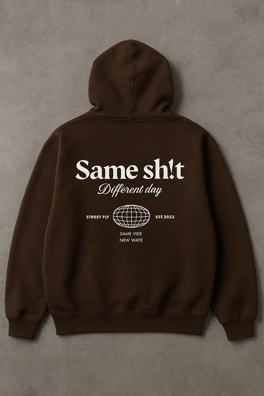 Dark brown oversized - Unisex hoodie