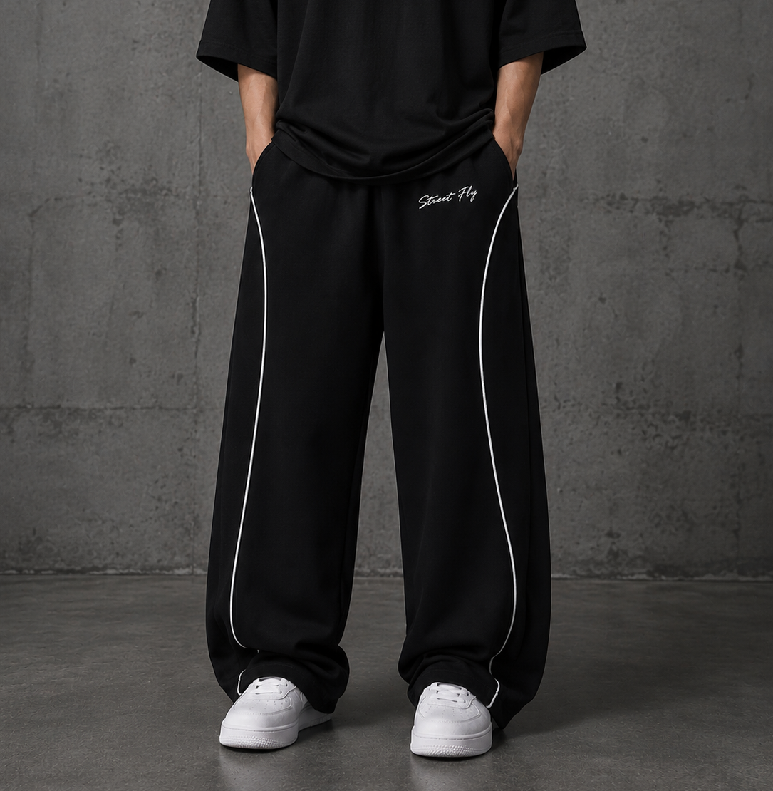 Baggy fit - white piping
