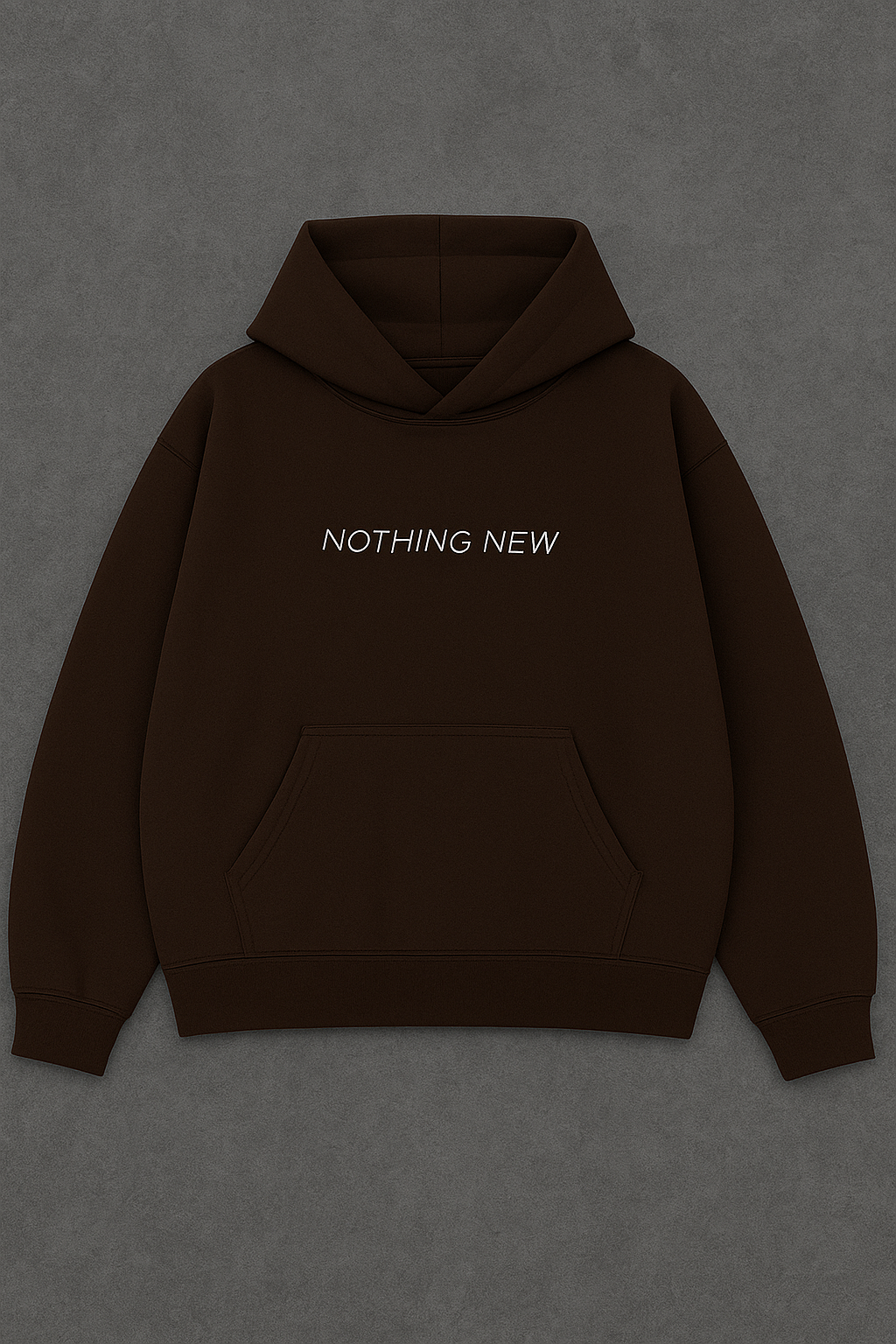 Dark brown oversized - Unisex hoodie