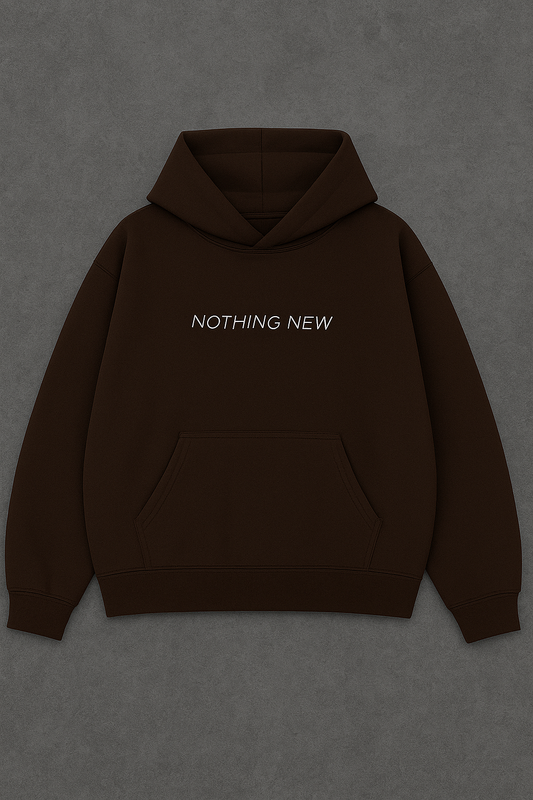 Dark brown oversized - Unisex hoodie