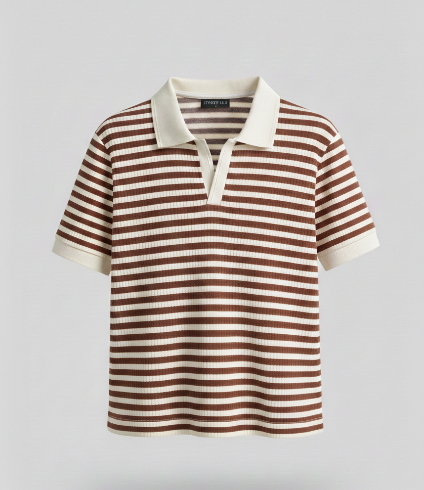 Strip drop needle polo