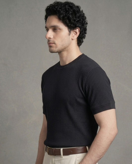 Black drop needle tee